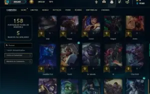 Conta prata 4 com 60 Champs e 25 Skins
