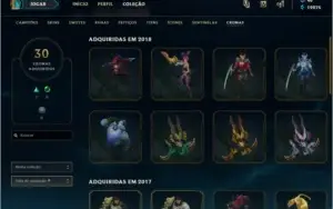 Conta LOL Diamond - All champions - Varias Skins Vitoriosa