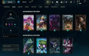 Prata 4 com 30 Champs e 9 Skins