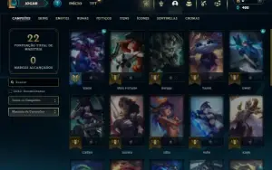 Prata 4 com 30 Champs e 9 Skins