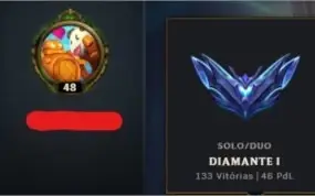 conta lol diamante 1|Email não confirmado + mudança de nick