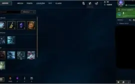 VENDO CONTA DE LOL UNRANKED NA MD10 COM SKINS NUNCA TEVE ELO