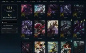 Conta lol mestre upada na mão