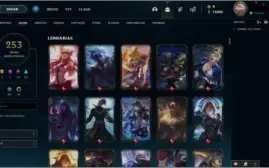 Conta LOL - Ouro 3 - 253 skins TODOS OS CAMPEÕES