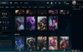 Conta LOL - Ouro 3 - 253 skins TODOS OS CAMPEÕES