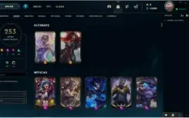 Conta LOL - Ouro 3 - 253 skins TODOS OS CAMPEÕES