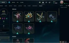Conta LOL - Ouro 3 - 253 skins TODOS OS CAMPEÕES