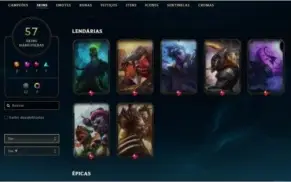 CONTA LEAGUE OF LEGENDS DESDE 2013 - All champs - GOLD 3