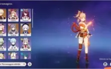 AR 45 Kazuha C2 , Yoimiya, Keqing , Qiqi e Jean
