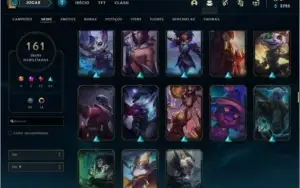 Conta league of legends platina 3 160 skins