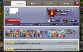 Conta Clash of Clans CV11 - 10.199 gemas