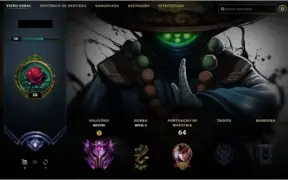 Conta LOL - Mestre, win rate alto de 84%, mmr alto