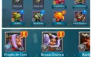 Conta t4 com 300k de gemas, 2 skins de castelo top
