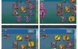 Conta t4 com 300k de gemas, 2 skins de castelo top
