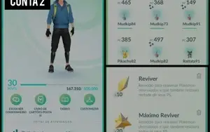 Conta Pokémon Go lvl30 sem time escolhido ainda.