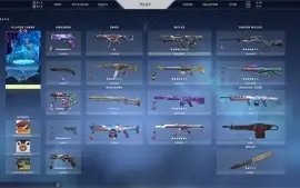 CONTA VALORANT DIAMANTE 1 COM MUITAS SKINS!!! o.O