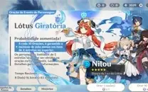 Conta genshin impact de 50 a 60 desejos reroll