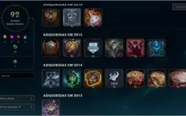 Conta League of Legends PLATINA 4