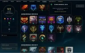 Conta League of Legends PLATINA 4
