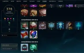 Conta platina 1 criada na season 2 com TODOS os champs