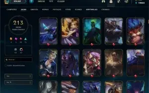 Conta platina 1 criada na season 2 com TODOS os champs