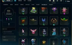 Conta platina 1 criada na season 2 com TODOS os champs