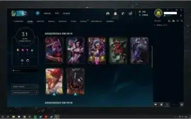 Conta 94 campeões 31 skins ouro 2 na solo duo.