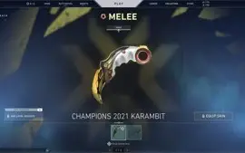 CONTA VALORANT PLATINA 3 +SKINS! KARAMBIT CHAMPIONS!