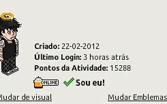 Conta Habbo 2012 - Visuais Raros
