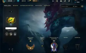 Conta smurf, ouro 3, com 69% de win rate