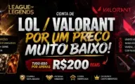Conta Lol + Valorant À Venda