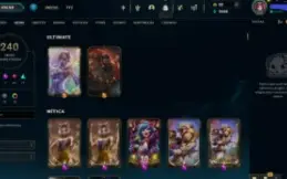 Conta lol, 240 skins, muitas skins raras