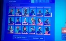 conta fortnite com ikonik, galaxy feminina e glow com stw