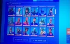conta fortnite com ikonik, galaxy feminina e glow com stw