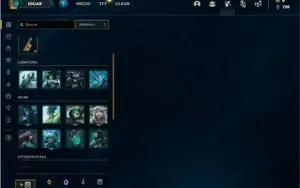 Conta platina 1 com 4 Skins e 24 Champs + 12 Espolios