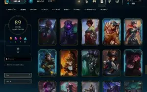 Fullacesso - Conta De 2016- 89 Skins - Level 154- 107 Champs