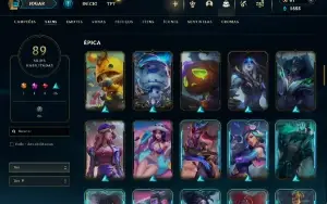 Fullacesso - Conta De 2016- 89 Skins - Level 154- 107 Champs