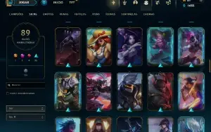 Fullacesso - Conta De 2016- 89 Skins - Level 154- 107 Champs
