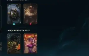 Conta de League of Legends - OURO 2 - Vários champs e skins