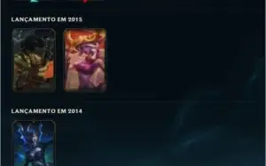 Conta de League of Legends - OURO 2 - Vários champs e skins
