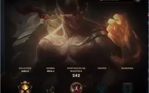 Conta de League of Legends - OURO 2 - Vários champs e skins