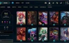 Conta prata 1 Full skins e champs