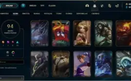 Conta prata 1 Full skins e champs