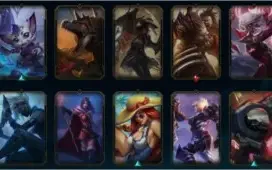 Conta no league of legends, ouro iv com skins