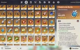 AR 55 - Raiden C2, Kazuha, Diluc, Jean C1, Keqing e Qiqi