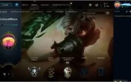 CONTA LOL PRATA 3 | M7 100K Riven | 2 skin(1 épica)