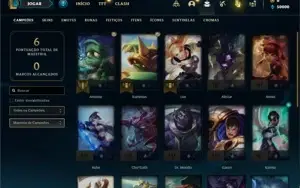 Conta ouro 4 com 21 Champs e 1 Skin + 15 Fragmentos