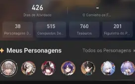 Contas Genshin Impact E Honkai Star Rail (Conjunto)