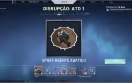 Conta valorant Ouro 1,Com skins compradas e faca,2 passes
