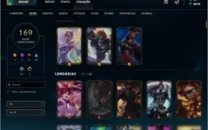 Conta lol, muitas skins, icones raros s3